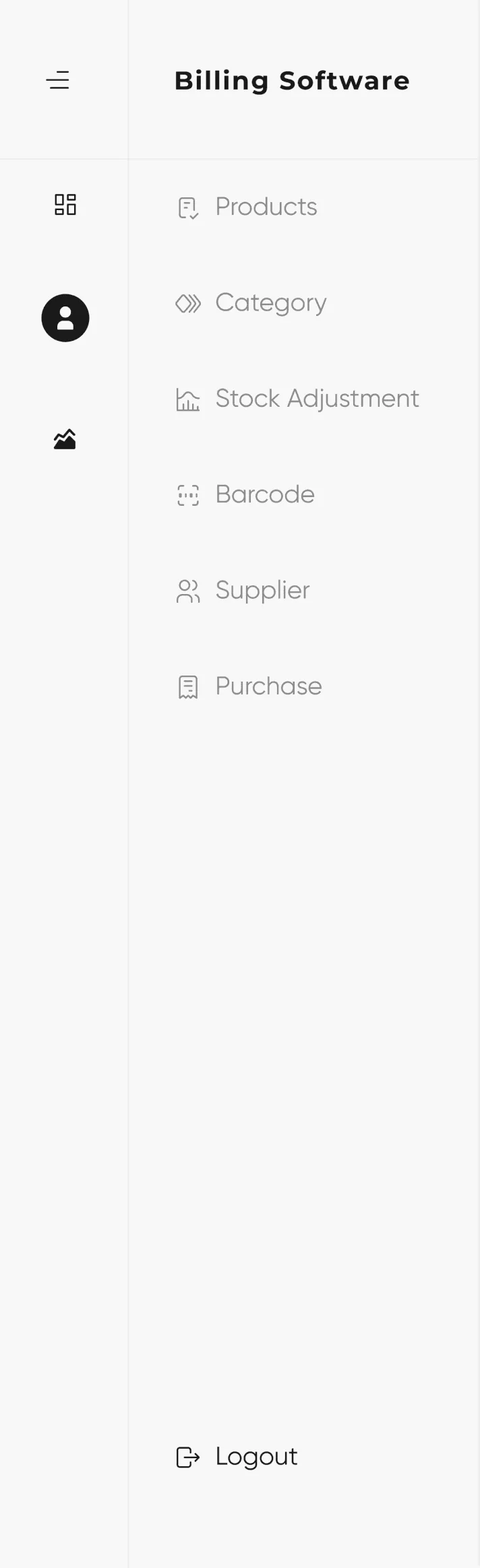 New menu group for less frequent tasks