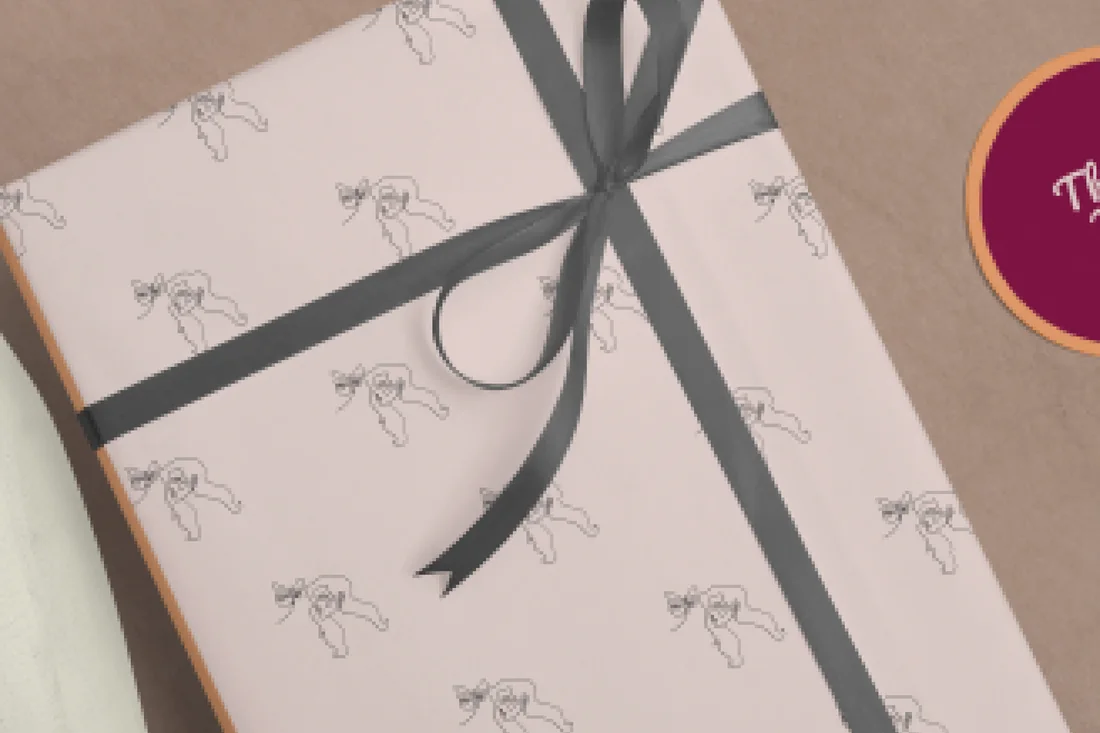 Myti gift box with a thank-you sticker